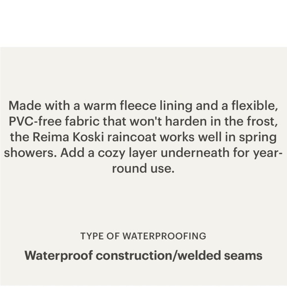 Kids' Waterproof Raincoat with Reflective Details - Picture 5 of 6